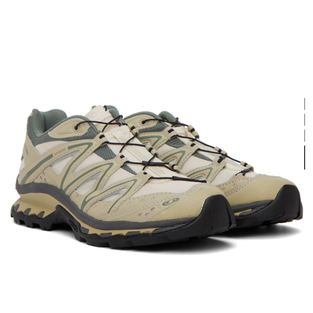 Salomon Green XT-Quest Sneakers | Turtledove, Moss grey| Quiet shade